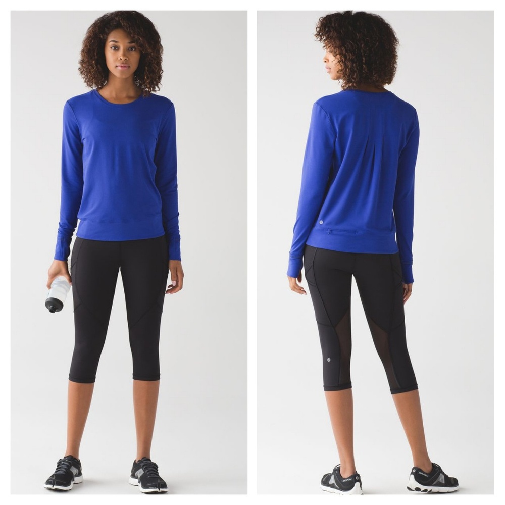 Lululemon Rush Hour Top in Sapphire Blue